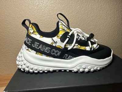Versace Jeans Couture Outline Barocco Hyber Sneakers Size 40, US 7.5.
