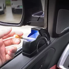 Creative Car Door Ashtray – Windproof, Fly-Proof, Metal Ashtray with Lid