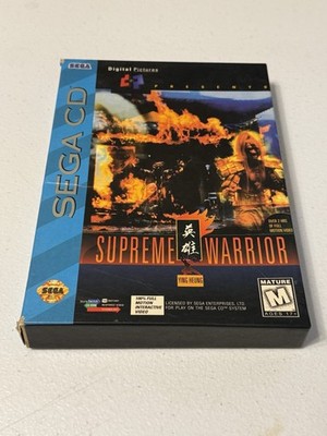 Supreme Warrior (Sega CD) 2 Discs - W/sticker and Insert