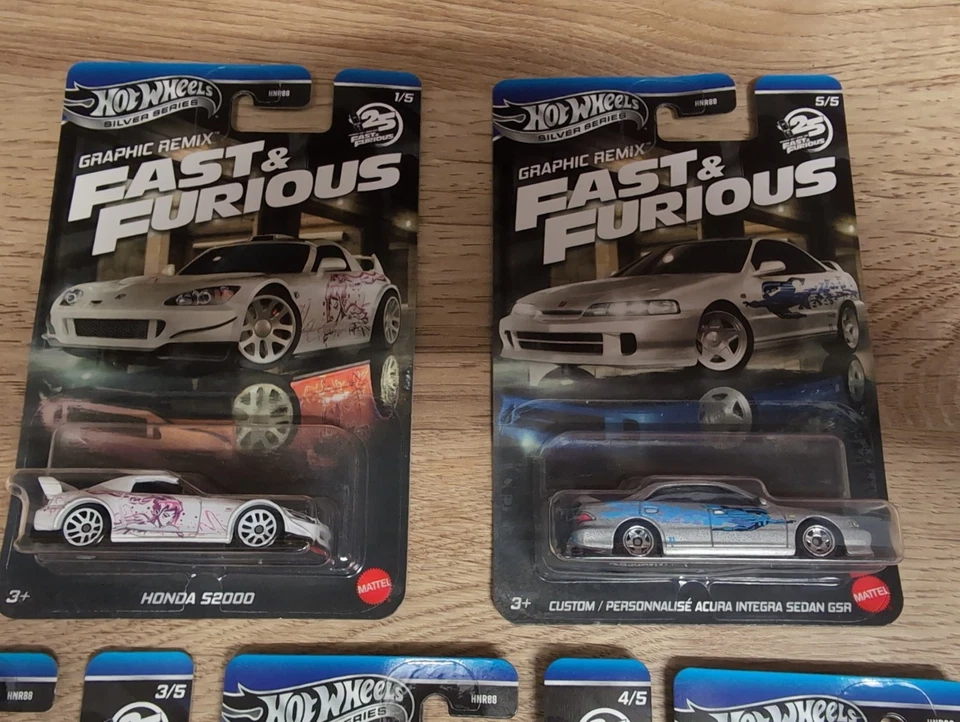 Hot Wheels Fast And Furious 25 Years Graphic Remix Full Set Of 5 Cars - in UK - Image 2 of 4