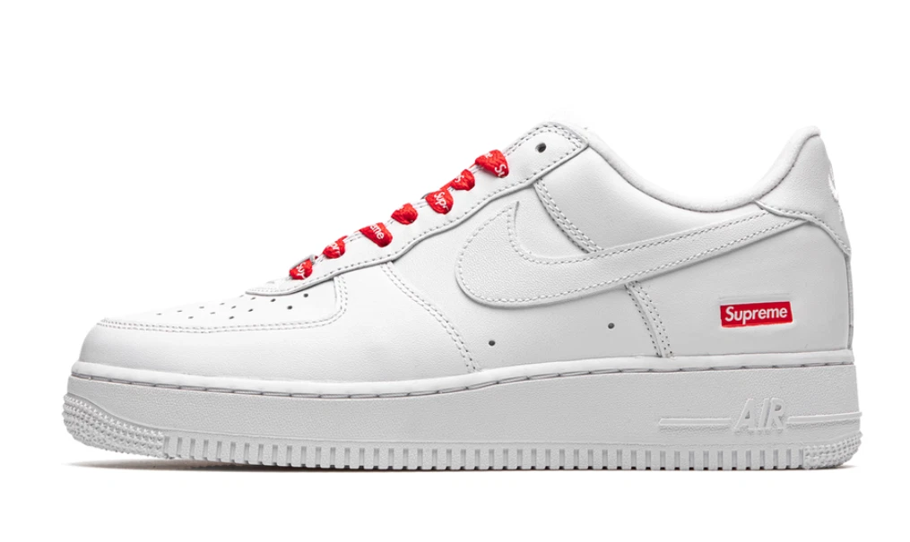 Nike Air Force 1 x Supreme Low Box Logo - White for Sale