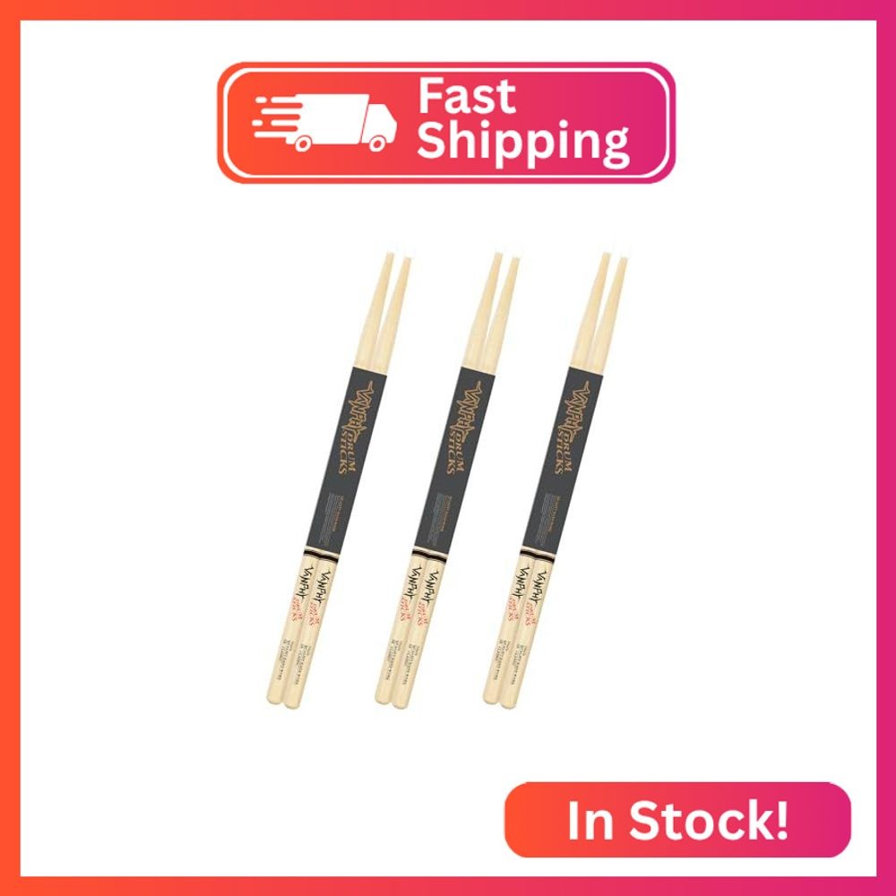 VANPHY Drum Sticks 5B Classic Maple Drumsticks Nylon Tip Drum Stick for Musical