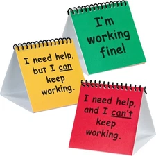 Deluxe I Need Help Mini Flip Charts Set, Classroom Management Teacher Tool