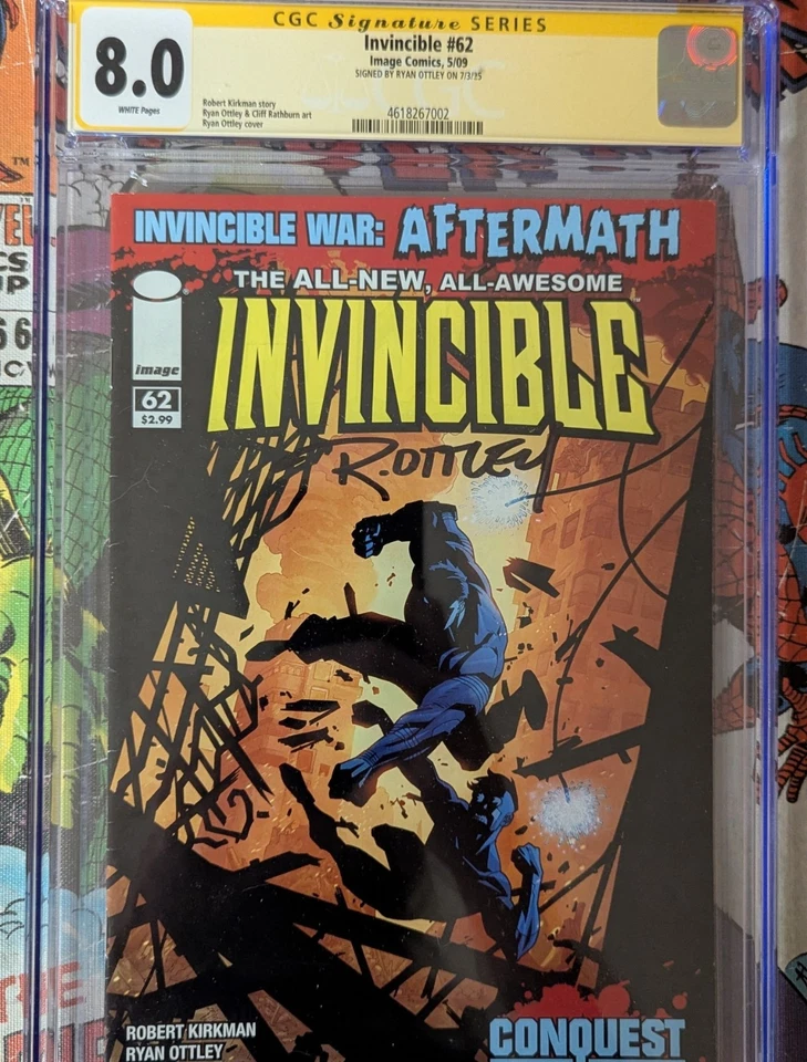 Invincible Comic Lot Of 3 38 Signed, 62 8.0 Signed, 100 Adams Variant 9.8 - Image 4 of 4