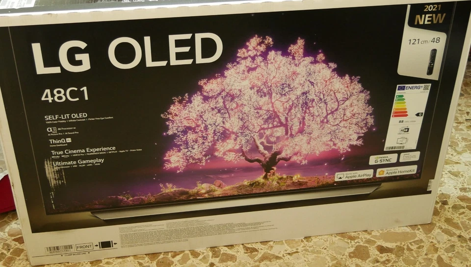 TV Monitor 48" Pollici LG OLED C1 - Bianco | Smart TV 4K, HDR, VRR, Dolby Vision - Immagine 3 di 3