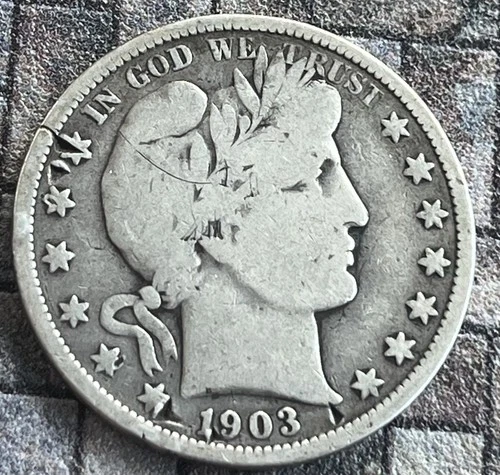 1903-S US Barber Silver Half Dollar