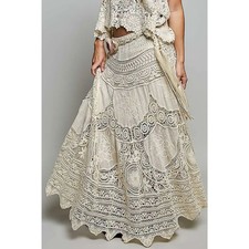 POL Crochet Patterns Embroidered Maxi Skirt
