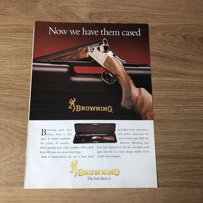 GUNS113 ZEITSCHRIFTENWERBUNG 12X9 BROWNING: JETZT HABEN WIR SIE VERPACKT