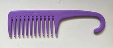 Conair Wide Tooth Comb Comfort Tip Dipped Detangle Hook Purple