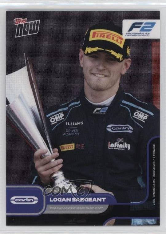 2022 Topps Now F1 Logan Sargeant #036 00em