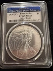 2020-W Silver Eagle West Point Mint PCGS Graded MS69 Beautiful.