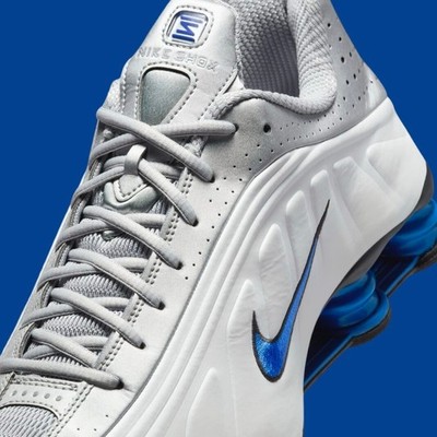 Nike Shox R4 Orlando Men's White & Blue Sports Sneaker HQ1988-100