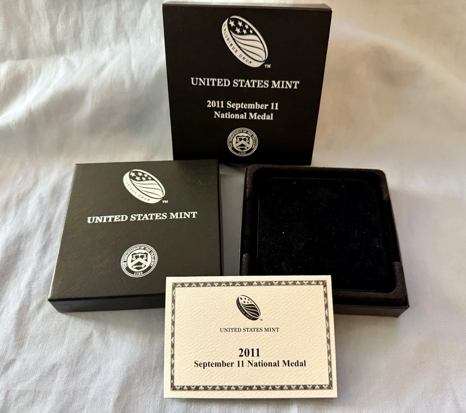 2011-W September 11 National Medal Proof Silver US Mint Commemorative W/COA, OGP - Image 4 of 4