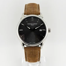 Frederique Constant Classics Quartz 40mm Grey Dial FC-220DGS5B6 NEW 2025
