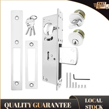 Storefront Door Mortise Lock Bolt Deadbolt 2 Cylinders Adams Rite Cam 1-1/8" US
