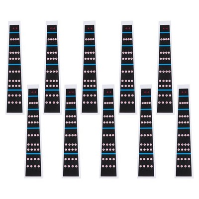 Set of 10 Violin Intonation Decals Durable PVC Fretboard Markers for 44 Violin