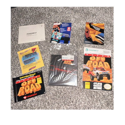Tradewest Super Off Road Manuals, Promo & Box Art Inserts Nintendo NES Original