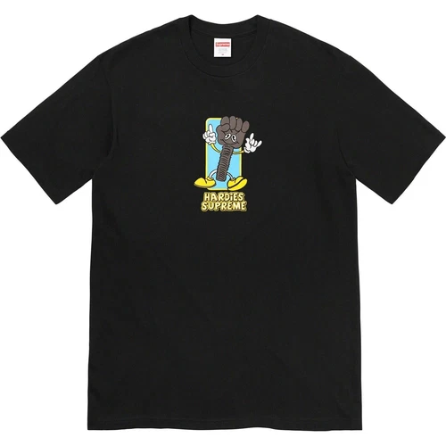 Taille XXL • Supreme x Hardies • T shirt boulon • Noir • Épuisé • Posté croisé • Ferme