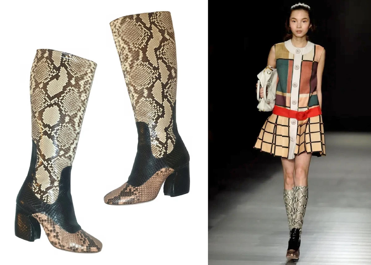 Prada snakeskin cheap boots