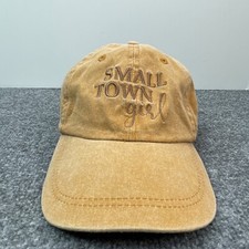 Small Town Girl Hat Cap Womens Strap Back Yellow Embroidered Maurices Ladies