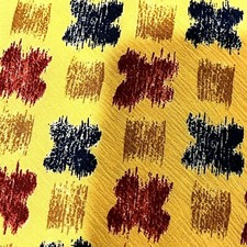Magic Johnson Necktie 100% Silk Yellow Red Blue Gold Made in USA
