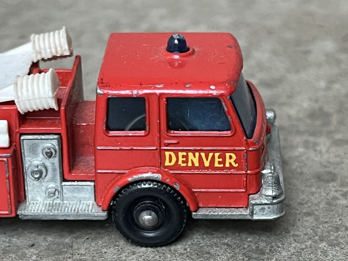 Matchbox Lesney Denver Fire Pumper Engine Truck Red No 29 England