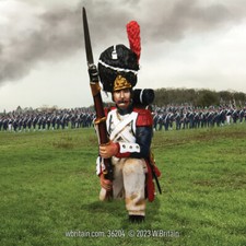 W.Britain 36204 French Imperial Guard Kneeling Defending, No.2 Britains 