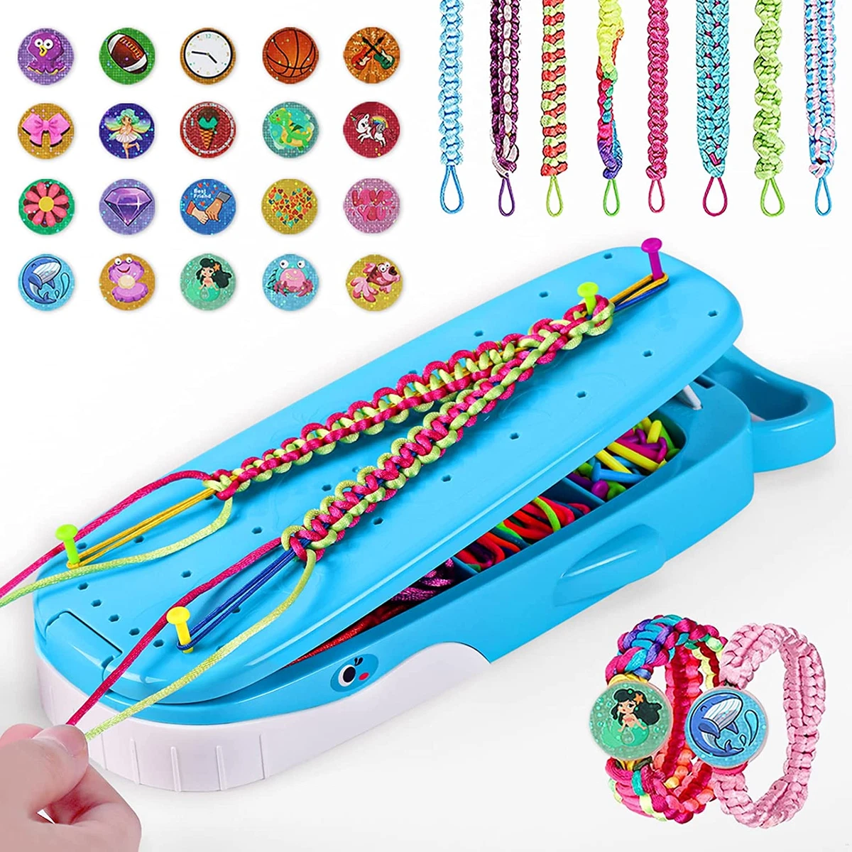 Friendship Bracelet Making Kit for Girls, Whale Shaped Bracelet Maker,  Crafts fo