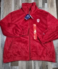 NEW Champion Womens Indiana Hoosiers Super Plush Jacket Medium OVERSIZED FIT NWT