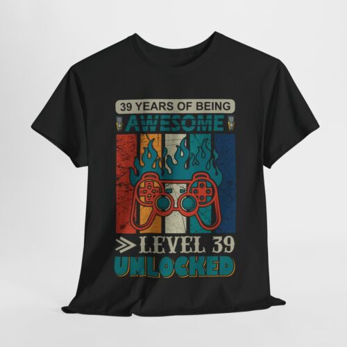 Gaming Video Games Unisex Heavy Cotton Tee T-Shirt 'Years Of Being Awesome' - Picture 20 of 109