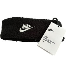 Nike Sherpa Fleece Headband Youth Unisex Black NEW OSFA