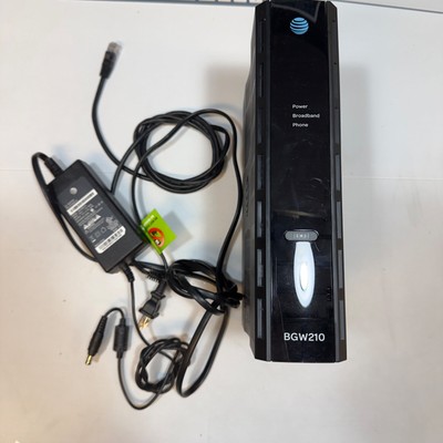 AT&T Arris BGW210-700 Gateway Wi-Fi Modem Router Broadband With AC & CAT5 Tested