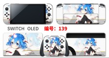 Vinyl Decal Skin Sticker Protector for Nintendo Switch OLED Anime Girl 139