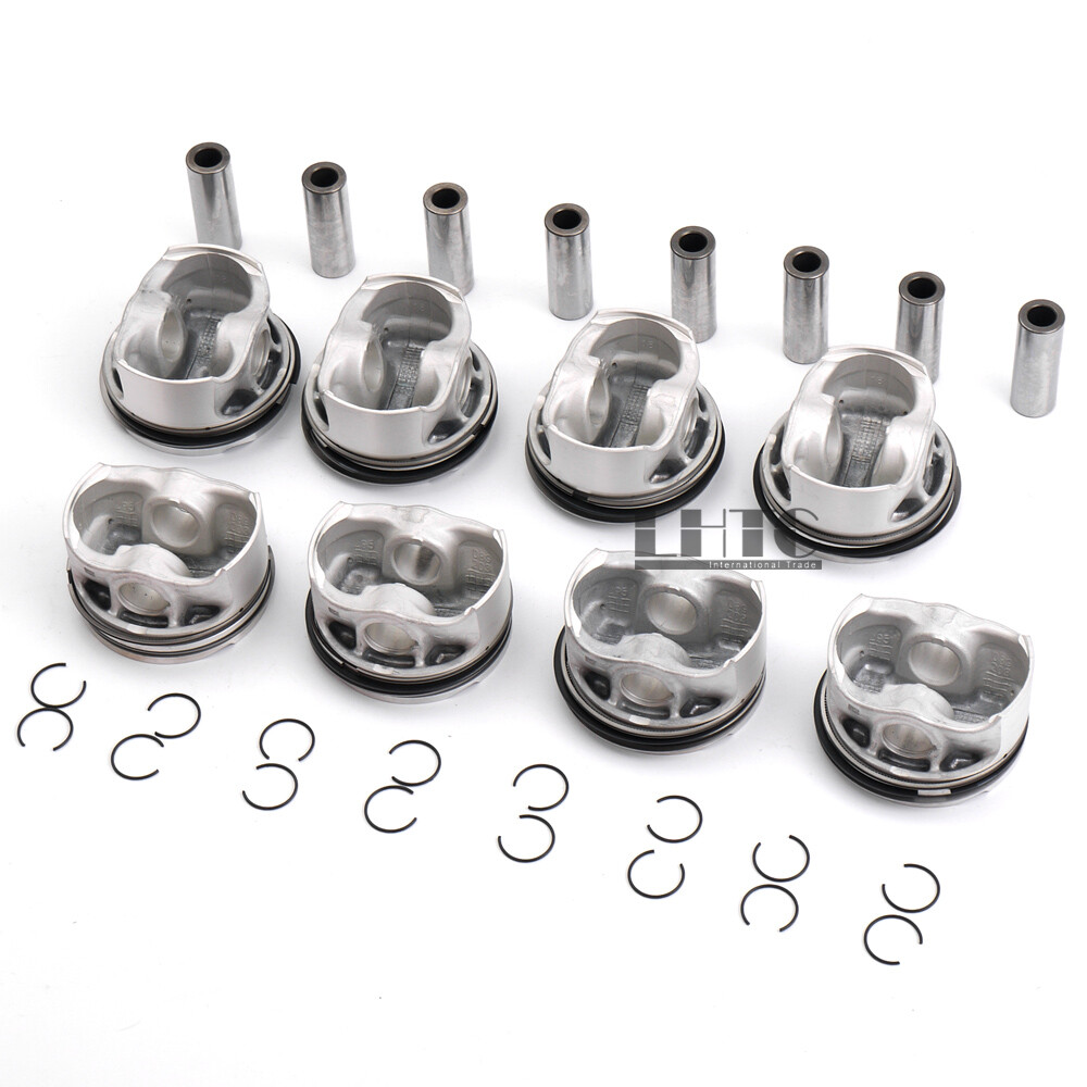 8x Pistons & Rings Set STD For BMW 550i 750i X5 F10 F02 F07 E70 E71 N63