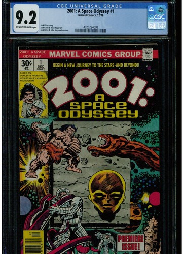 2001 A SPACE ODYSSEY #1 CGC 9.2 NEAR MINT - 1976 JACK KIRBY OWTW PAGES