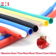 Heatshrink Tubing 2:1 Electrical Cable Wire Sleeving Tube Soft Shrink Fast