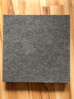 Restposten: 12 Teppichfliesen 50x50 5mm dunkelgrau