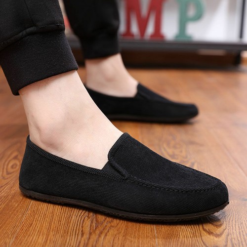 Mens/Summer Breathable Canvas Shoes Comfy Casual Driving Moccasins Loafers Flats - Picture 11 of 25