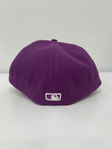 NY Yankees New Era 59Fifty MLB Sparkling Grape Purple Fitted Cap Hat 7 7/8 - Picture 3 of 4