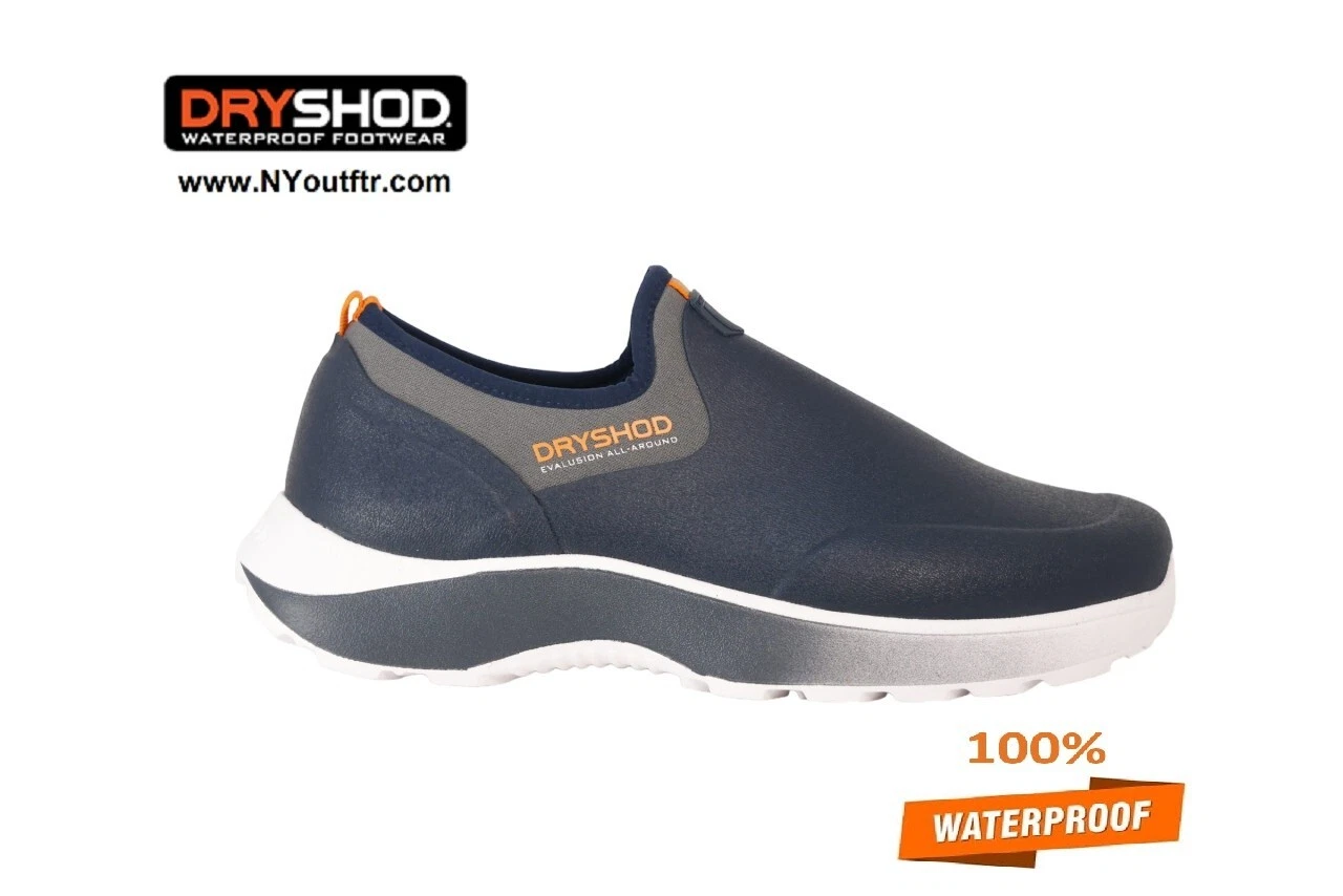 Dryshod Mens Size 10 Evalusion Lightweight Navy Rubber Slip-On Shoes EVA-MS-NV
