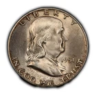 1951-S 50c Franklin Half Dollar - Creamy Original Toning - Strong BU - H3102