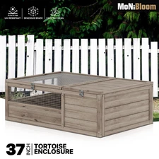 37"x25.5" Filp Up Chicken Coop Hutch Rabbit Pet House Wooden Tortoise Enclosure