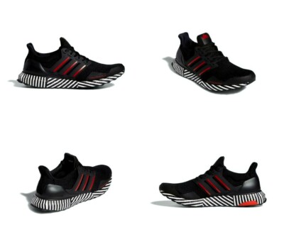ultraboost red and white
