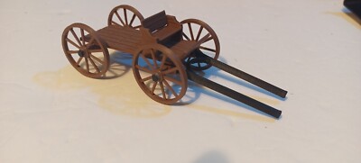 1:48 Scale O & On30 Buckboard Wagon. 3D Printed In The Dark Brown PLA. No Sides