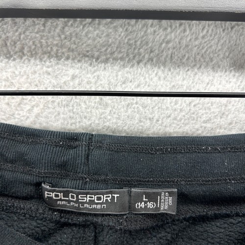 Polo Sport Boys Size Large 14/16 Black Tapered Jogger Pull On Drawstring Pockets - Picture 11 of 11