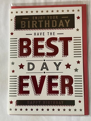 Male Mens Boys Birthday Card Generic Open General - Picture 14 of 29