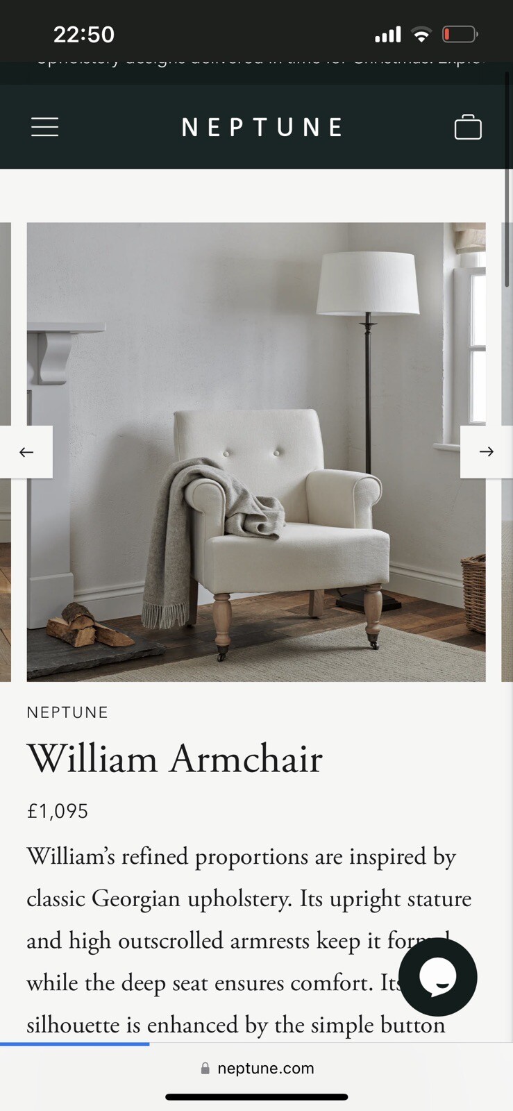 Neptune William Chair eBay