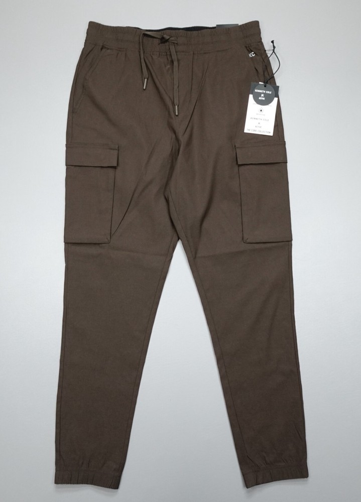 Kenneth Cole Active Tech Cargo Jogger DWR Lightweight Dark Brown