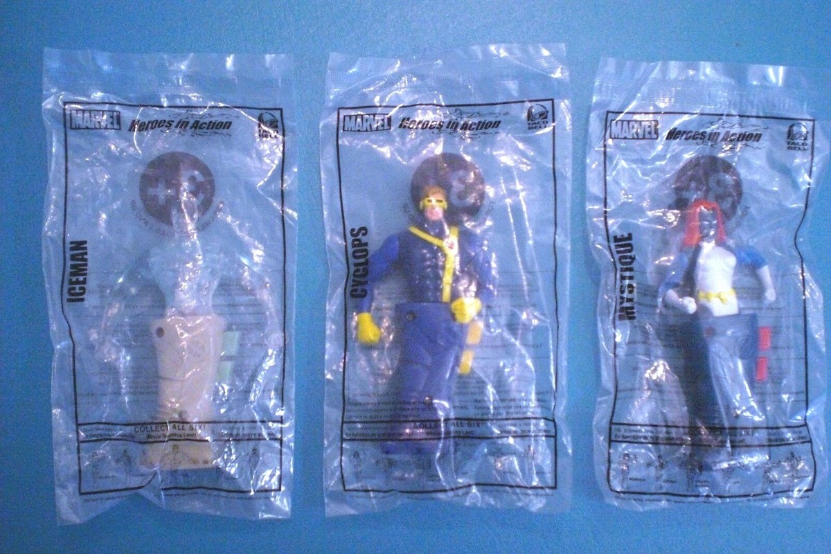 Taco Bell 2001 - Marvel Action Heroes - Complete Set of 7 MIP | eBay