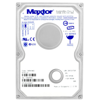 Maxtor 6Y120L0 DiamondMax Plus 9 120GB 7200RPM Ata 133 3.5'' Zoll